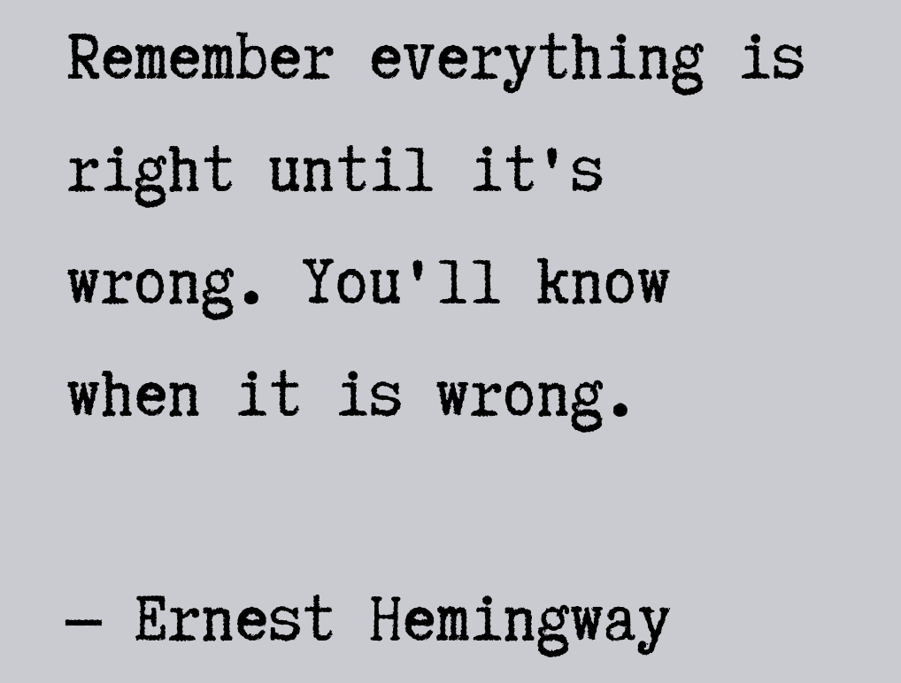 Add a touch of Hemingway to your next finance report
