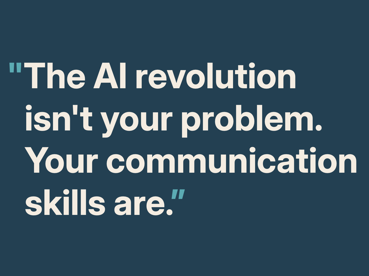 The AI revolution isn't your problem.