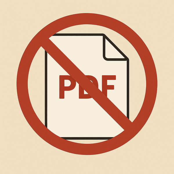 Let's replace PDFs